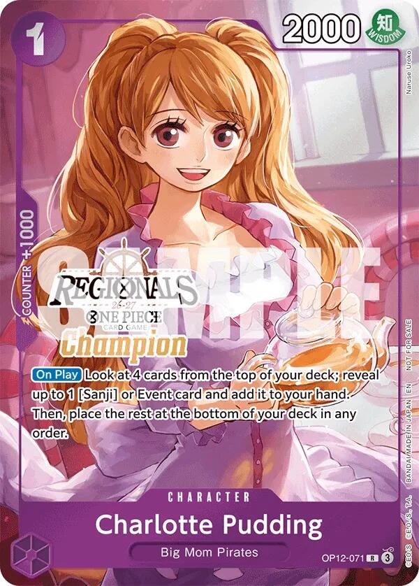 Charlotte Pudding (Regionals Champion Card Set 26-27) [One Piece Promotion Cards] Bandai