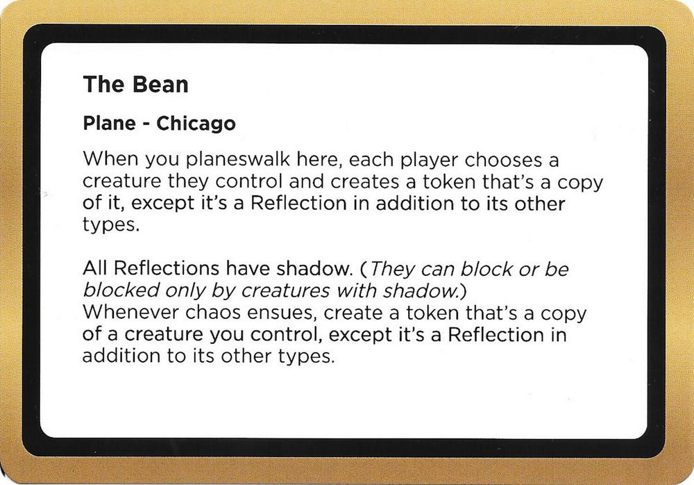 The Bean (Black Lotus Unknown Planechase) [Oversize Cards] Magic: The Gathering