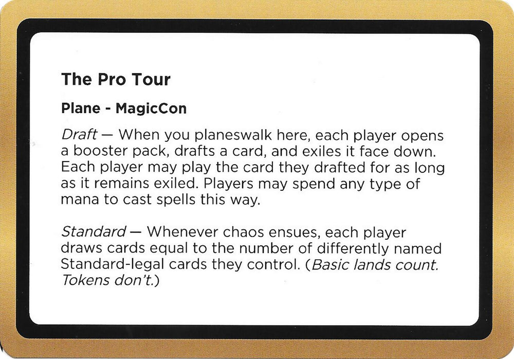 The Pro Tour (Black Lotus Unknown Planechase) [Oversize Cards] Magic: The Gathering