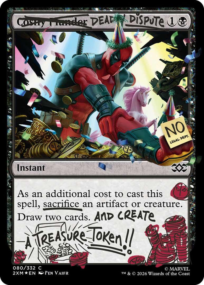 Deadly Dispute (080) (Pool Party Foil) [Secret Lair Drop Series] Magic: The Gathering