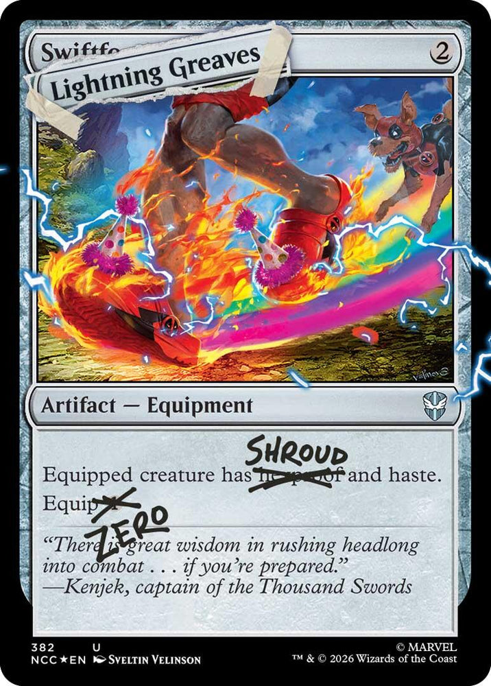 Lightning Greaves (382) (Pool Party Foil) [Secret Lair Drop Series] Magic: The Gathering