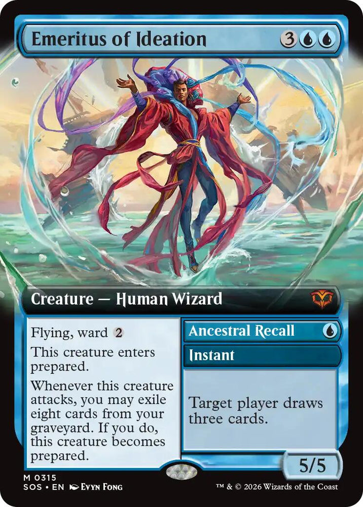 Emeritus of Ideation (Extended Art) [Secrets of Strixhaven] Magic: The Gathering