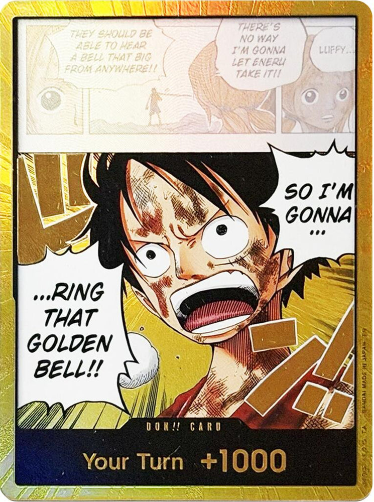 DON!! Card (Luffy) (Gold) [Adventure on Kami's Island] Bandai