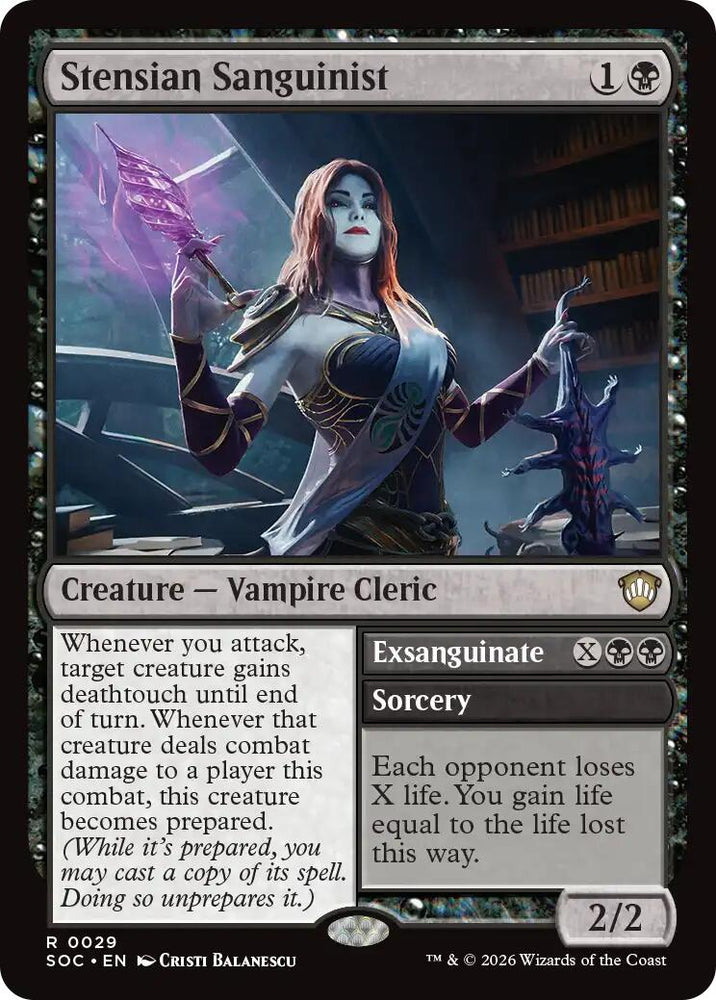Stensian Sanguinist [Secrets of Strixhaven Commander] Magic: The Gathering