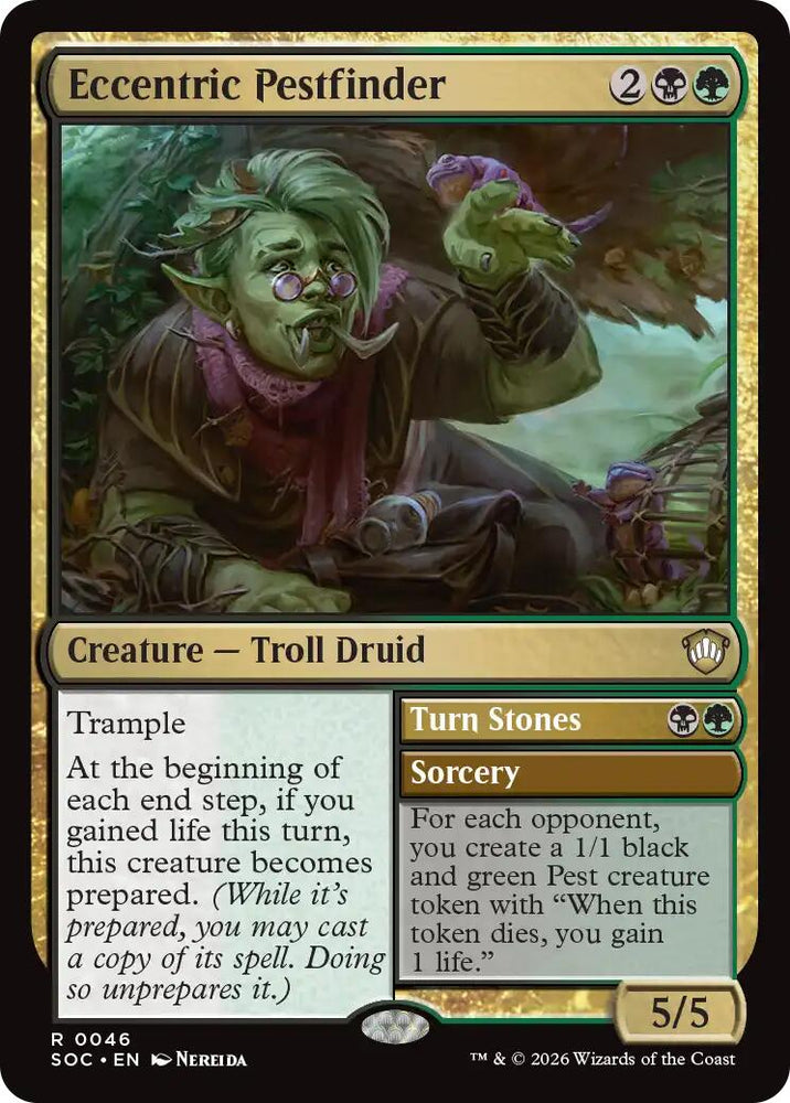 Eccentric Pestfinder [Secrets of Strixhaven Commander] Magic: The Gathering