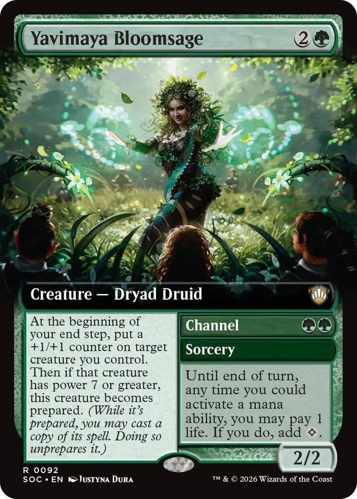 Yavimaya Bloomsage (Extended Art) [Secrets of Strixhaven Commander] Magic: The Gathering