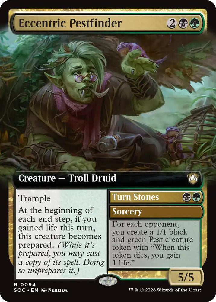 Eccentric Pestfinder (Extended Art) [Secrets of Strixhaven Commander] Magic: The Gathering