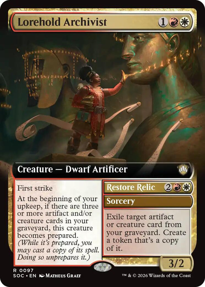 Lorehold Archivist (Extended Art) [Secrets of Strixhaven Commander] Magic: The Gathering