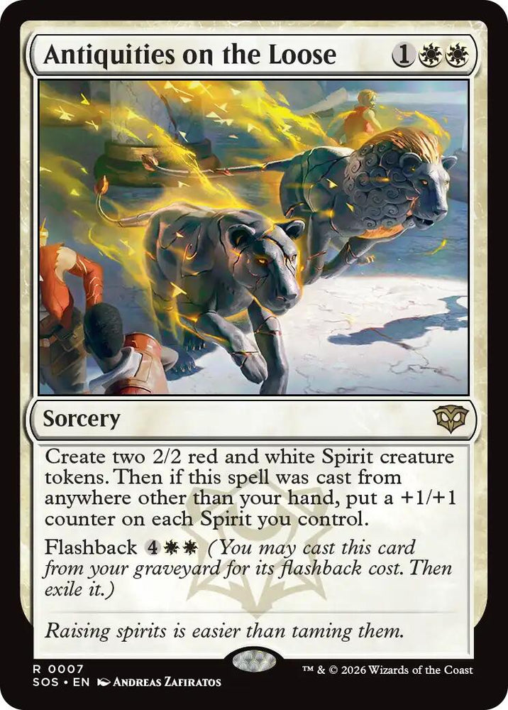 Antiquities on the Loose [Secrets of Strixhaven] Magic: The Gathering