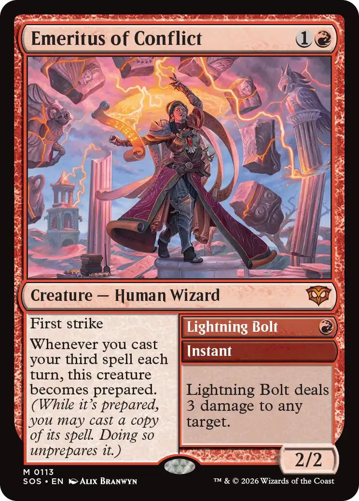 Emeritus of Conflict [Secrets of Strixhaven] Magic: The Gathering