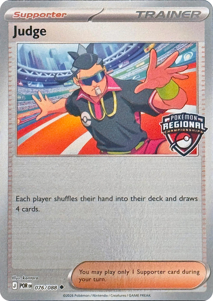 Judge (076/088) (Regional Championships) [League & Championship Cards] Pokémon
