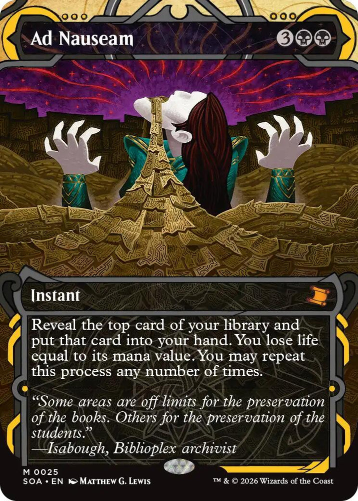 Ad Nauseam [Secrets of Strixhaven: Mystical Archive] Magic: The Gathering