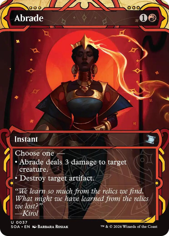 Abrade [Secrets of Strixhaven: Mystical Archive] Magic: The Gathering