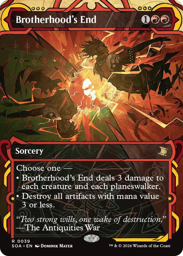 Brotherhood's End [Secrets of Strixhaven: Mystical Archive] Magic: The Gathering