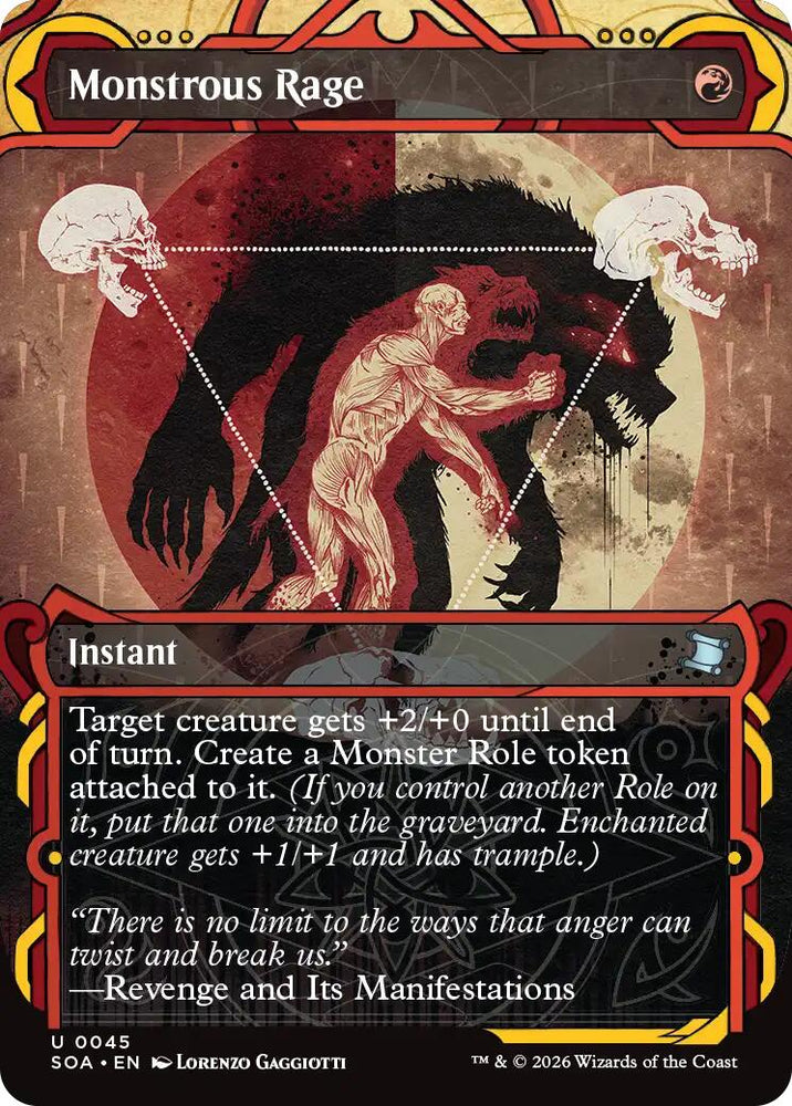 Monstrous Rage [Secrets of Strixhaven: Mystical Archive] Magic: The Gathering
