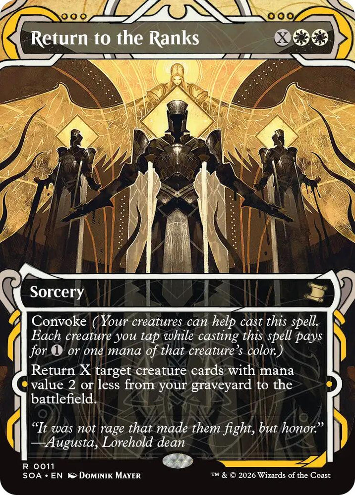 Return to the Ranks [Secrets of Strixhaven: Mystical Archive] Magic: The Gathering