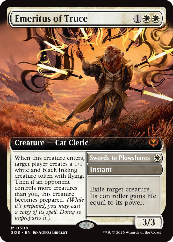 Emeritus of Truce (Extended Art) [Secrets of Strixhaven] Magic: The Gathering