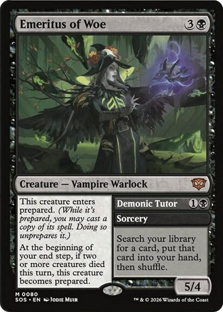Emeritus of Woe [Secrets of Strixhaven] Magic: The Gathering