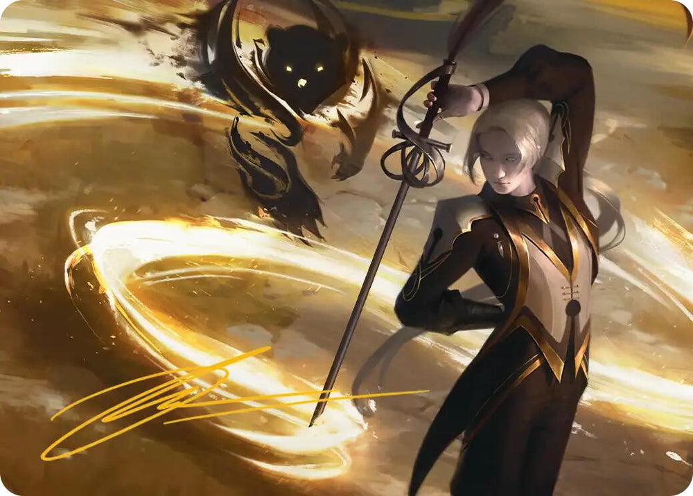 Rapier Wit Art Card (Gold-Stamped Signature) [Secrets of Strixhaven Art Series] Magic: The Gathering