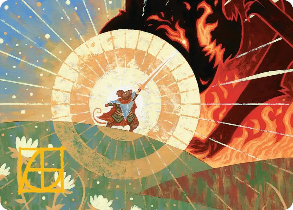 Repel Calamity Art Card (Gold-Stamped Signature) [Secrets of Strixhaven Art Series] Magic: The Gathering