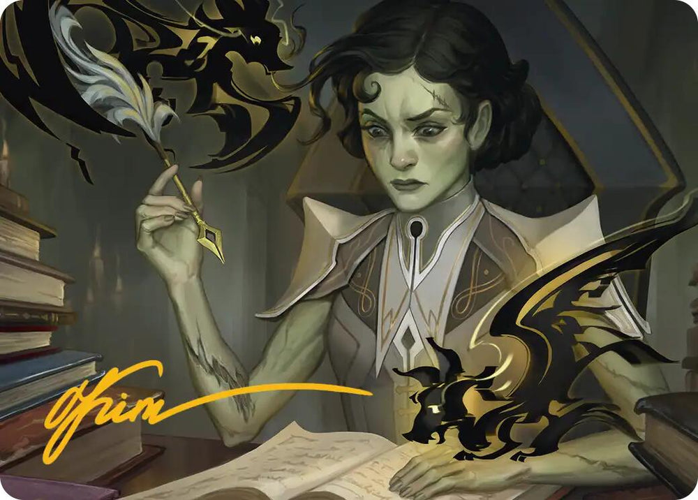 Eternal Student Art Card (Gold-Stamped Signature) [Secrets of Strixhaven Art Series] Magic: The Gathering