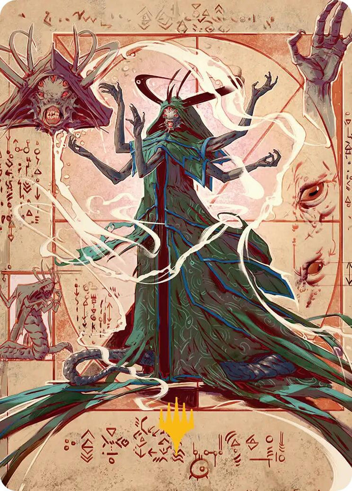 Tragedy Feaster Art Card (Gold-Stamped Planeswalker Symbol) [Secrets of Strixhaven Art Series] Magic: The Gathering