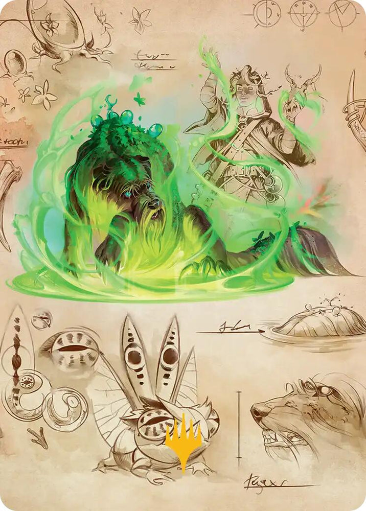 Germination Practicum Art Card (Gold-Stamped Planeswalker Symbol) [Secrets of Strixhaven Art Series] Magic: The Gathering