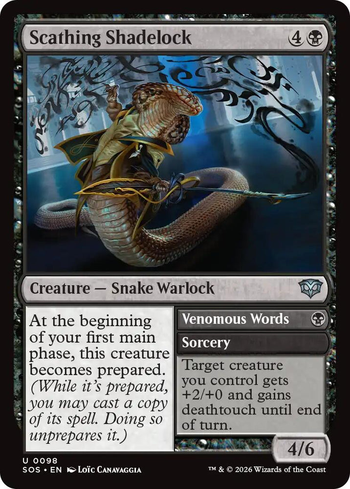 Scathing Shadelock [Secrets of Strixhaven] Magic: The Gathering