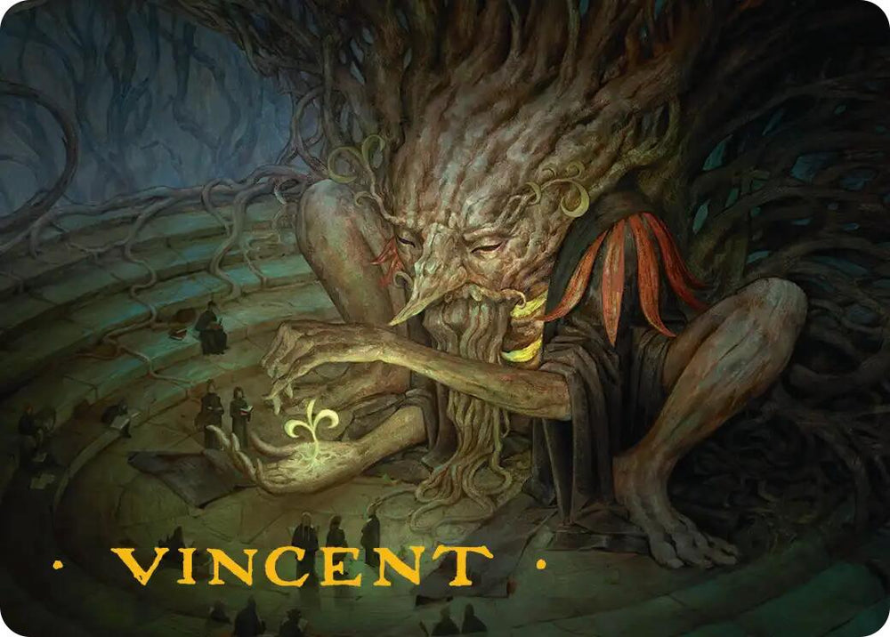 Old-Growth Educator Art Card (Gold-Stamped Signature) [Secrets of Strixhaven Art Series] Magic: The Gathering