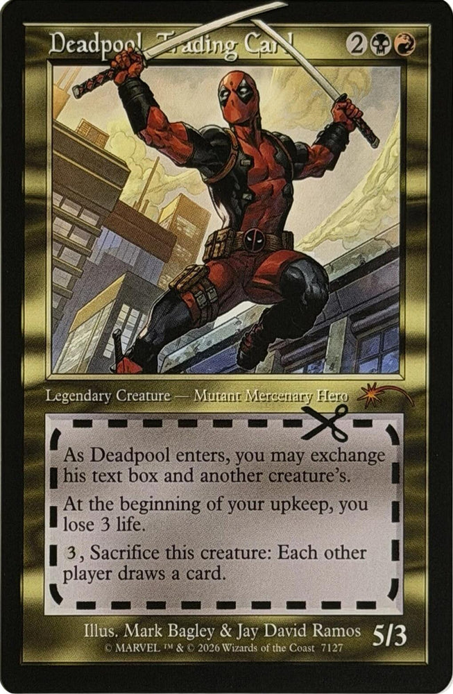 Deadpool, Trading Card (7127) [Secret Lair Drop Series] Magic: The Gathering