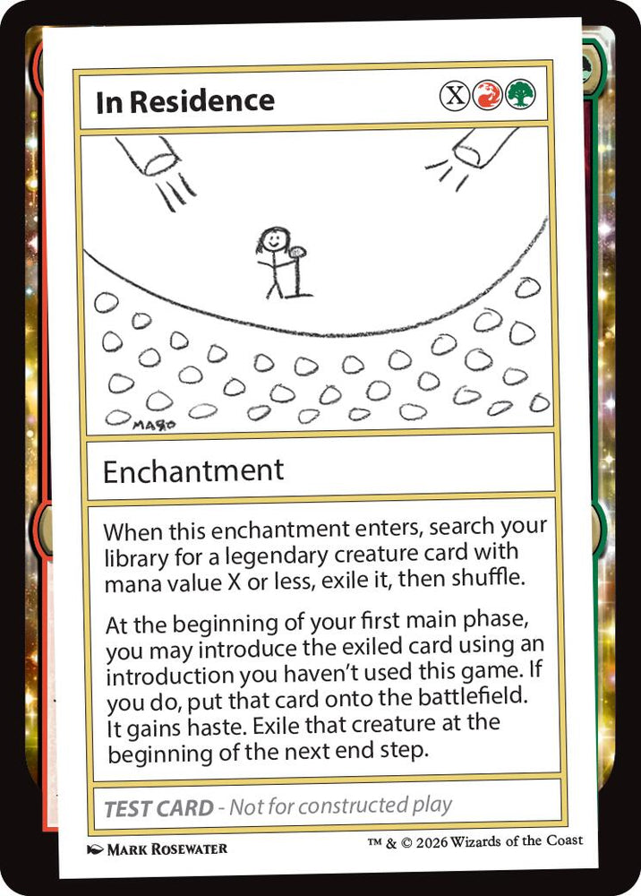 In Residence [Mystery Booster Playtest Cards] Magic: The Gathering