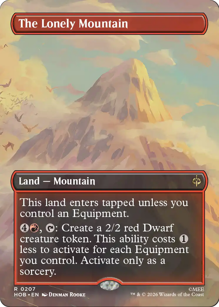 The Lonely Mountain (Borderless) (0207) [The Hobbit] Magic: The Gathering
