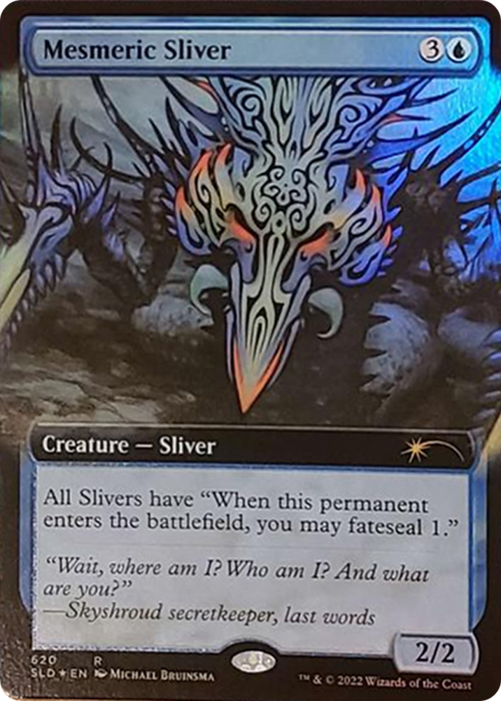 Mesmeric Sliver (Extended Art) [Secret Lair Drop Series] Magic: The Gathering