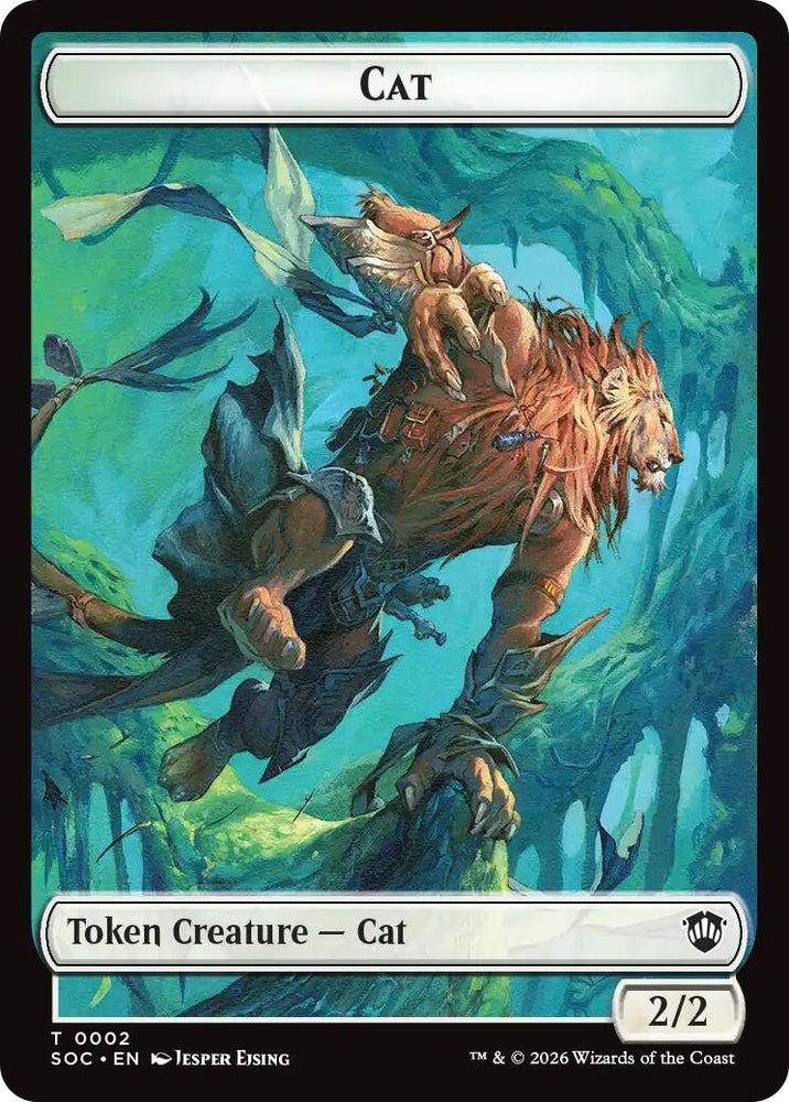 Cat // Inkling (0022) Double-Sided Token [Secrets of Strixhaven Commander Tokens] Magic: The Gathering