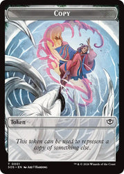 Spirit (0025) // Copy Double-Sided Token [Secrets of Strixhaven Commander Tokens] Magic: The Gathering
