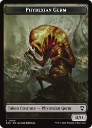 Phyrexian Germ // Thopter Double-Sided Token [Secrets of Strixhaven Commander Tokens] Magic: The Gathering