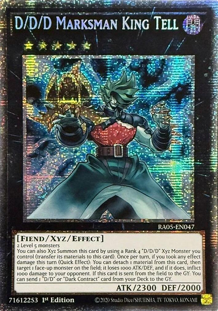 D/D/D Marksman King Tell (Starlight Rare) [RA05-EN047] Starlight Rare Yu-Gi-Oh!