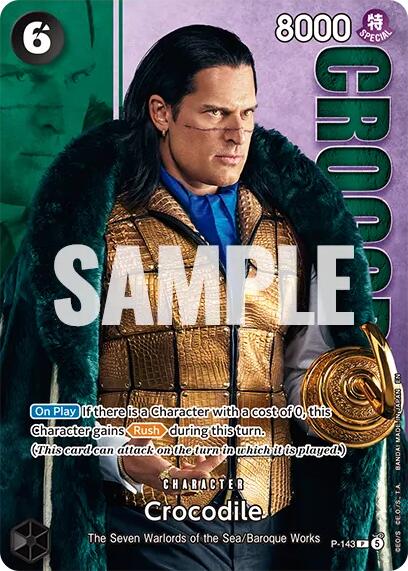 Crocodile (P-143) (Premium Card Collection -Live Action Edition Vol.2 Baroque Works-) [One Piece Promotion Cards] Bandai