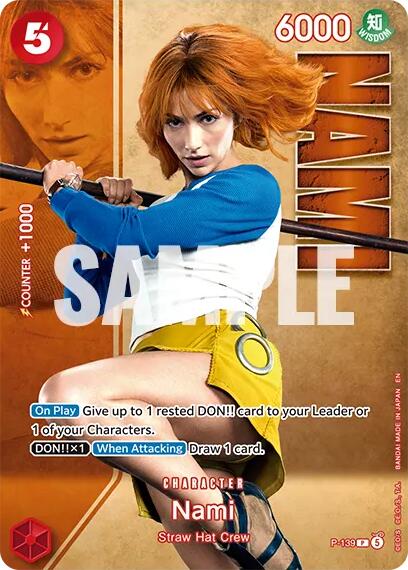 Nami (P-139) (Premium Card Collection -Live Action Edition Vol.2 Straw Hat Crew-) [One Piece Promotion Cards] Bandai