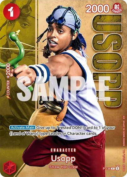 Usopp (P-136) (Premium Card Collection -Live Action Edition Vol.2 Straw Hat Crew-) [One Piece Promotion Cards] Bandai
