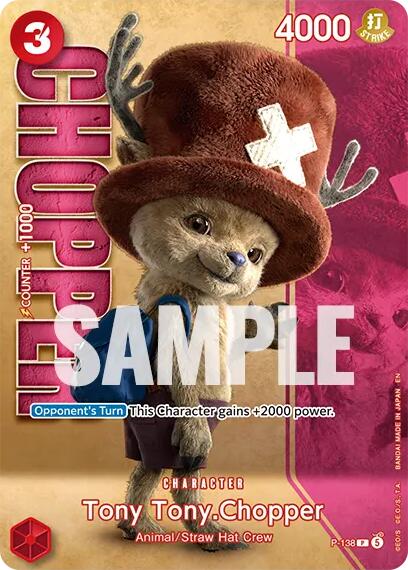 Tony Tony.Chopper (P-138) (Premium Card Collection -Live Action Edition Vol.2 Straw Hat Crew-) [One Piece Promotion Cards] Bandai