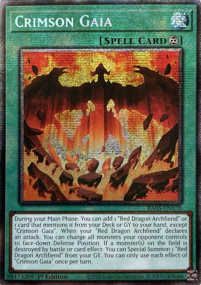 Crimson Gaia (Starlight Rare) [RA05-EN070] Starlight Rare Yu-Gi-Oh!