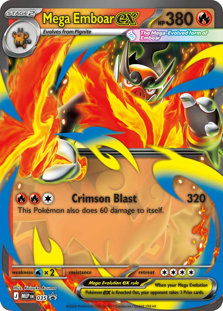 Mega Emboar ex (035) (Jumbo) [Mega Evolution Promo] Pokémon