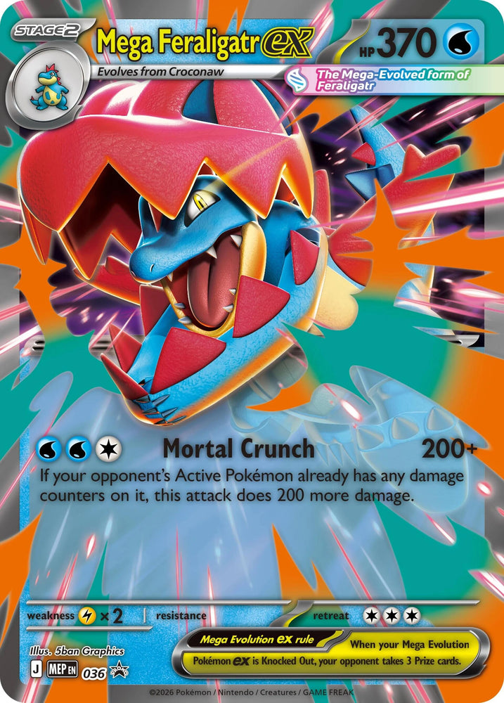 Mega Feraligatr ex (036) (Jumbo) [Mega Evolution Promo] Pokémon