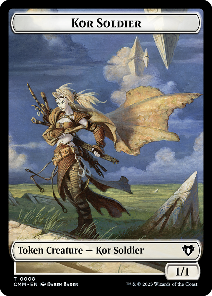 Kor Soldier Token [Commander Masters Tokens] Magic: The Gathering
