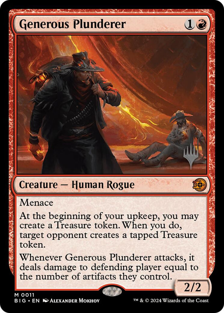 Generous Plunderer [Outlaws of Thunder Junction Promos] Magic: The Gathering