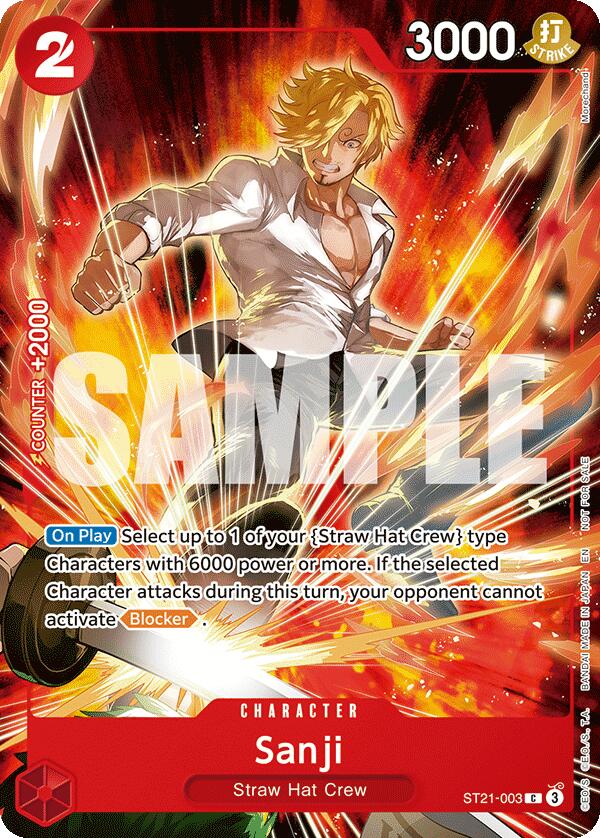 Sanji (Welcome Pack 2026 Vol.1) [One Piece Promotion Cards] Bandai