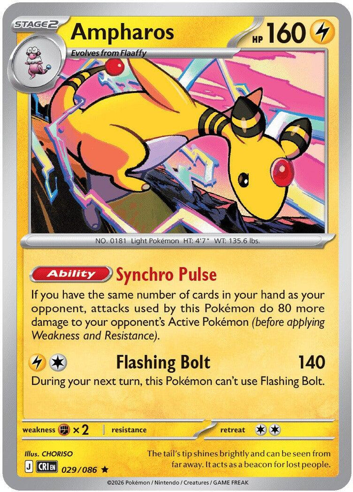 Ampharos (029/086) [Mega Evolution: Chaos Rising] Pokémon