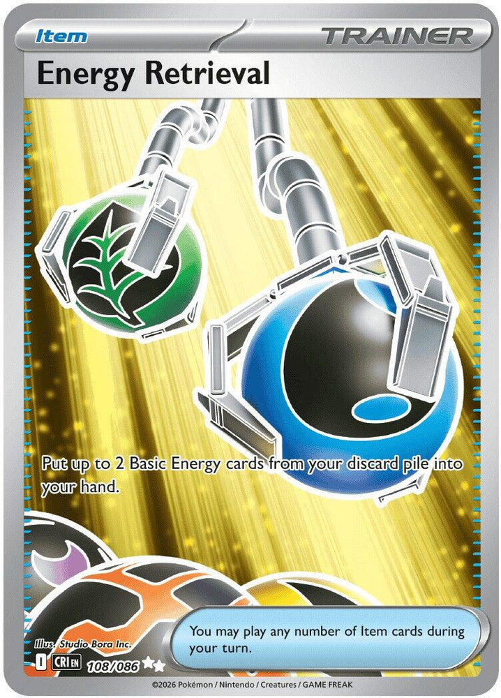 Energy Retrieval (108/086) [Mega Evolution: Chaos Rising] Pokémon