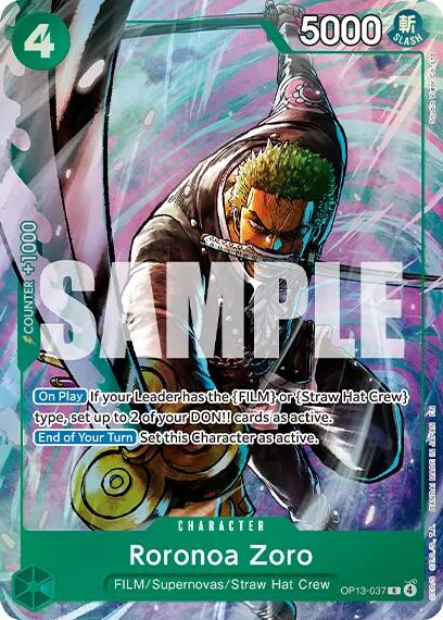 Roronoa Zoro (Premium Card Collection -Best Selection Vol. 6-) [One Piece Promotion Cards] Bandai
